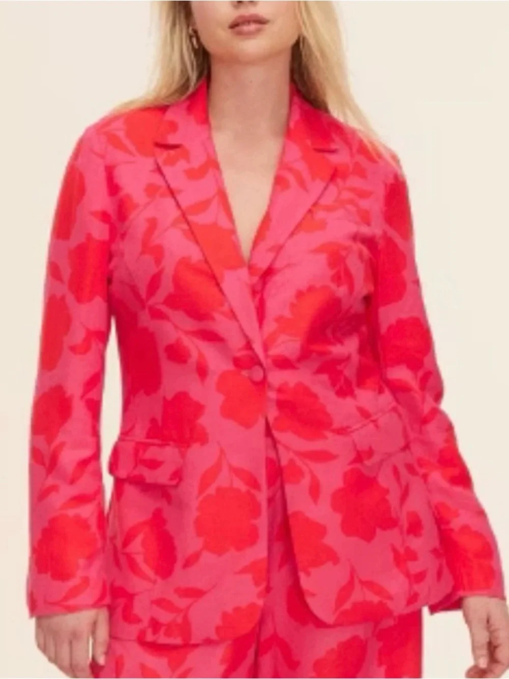 Kate Spade New York x Target Classic Rose Blazer Women's Size Sm NWT Pink Floral